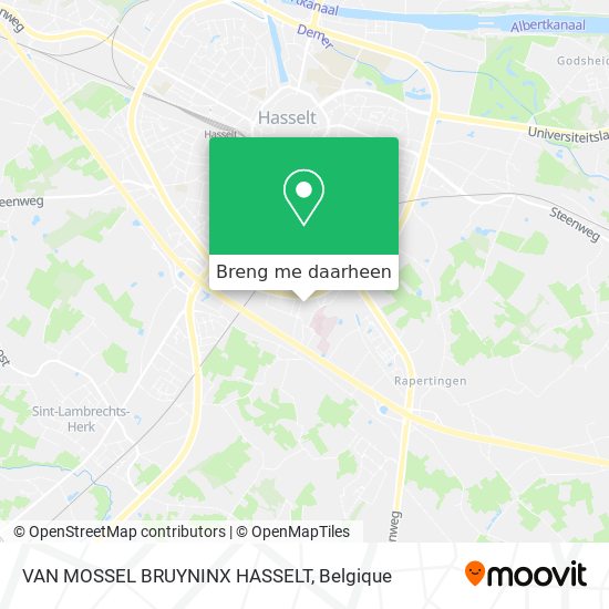 VAN MOSSEL BRUYNINX HASSELT kaart