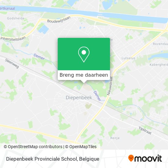 Diepenbeek Provinciale School kaart