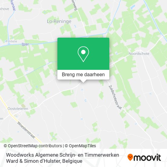 Woodworks Algemene Schrijn- en Timmerwerken Ward & Simon d'Hulster kaart
