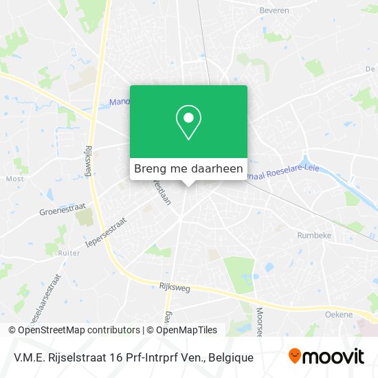 V.M.E. Rijselstraat 16 Prf-Intrprf Ven. kaart