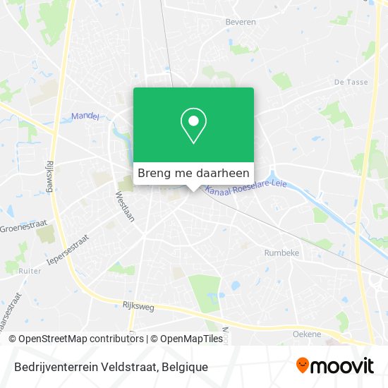 Bedrijventerrein Veldstraat kaart