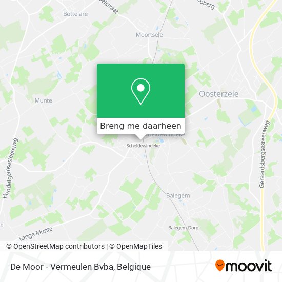 De Moor - Vermeulen Bvba kaart