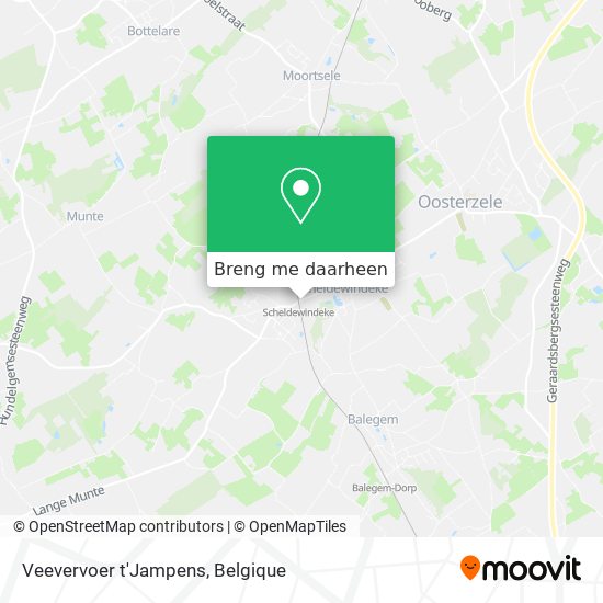 Veevervoer t'Jampens kaart