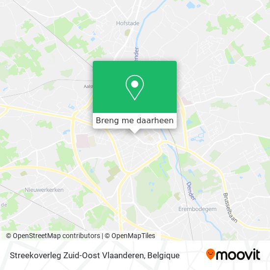 Streekoverleg Zuid-Oost Vlaanderen kaart