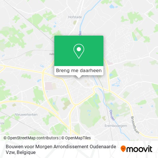 Bouwen voor Morgen Arrondissement Oudenaarde Vzw kaart