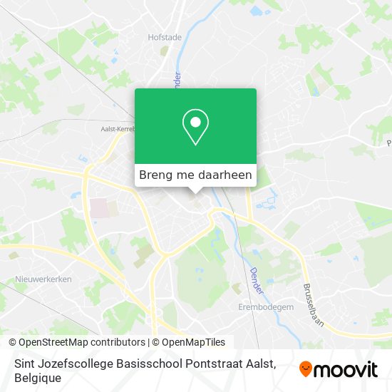 Sint Jozefscollege Basisschool Pontstraat Aalst kaart