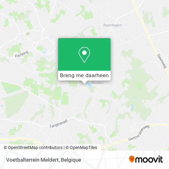 Voetbalterrein Meldert kaart