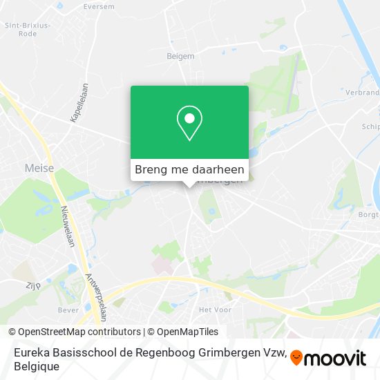 Eureka Basisschool de Regenboog Grimbergen Vzw kaart