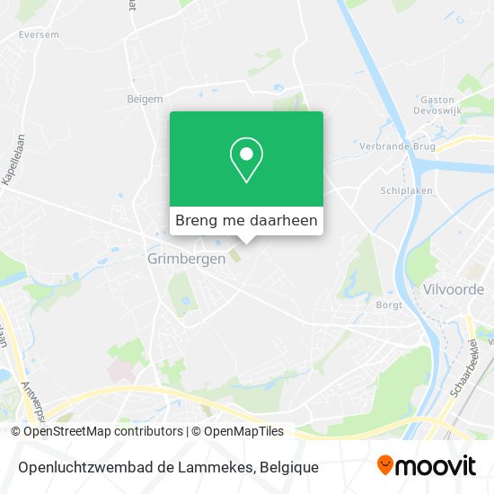 Openluchtzwembad de Lammekes kaart