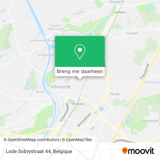 Lode Sobrystraat 44 kaart