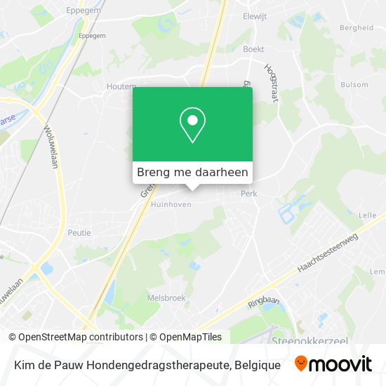 Kim de Pauw Hondengedragstherapeute kaart