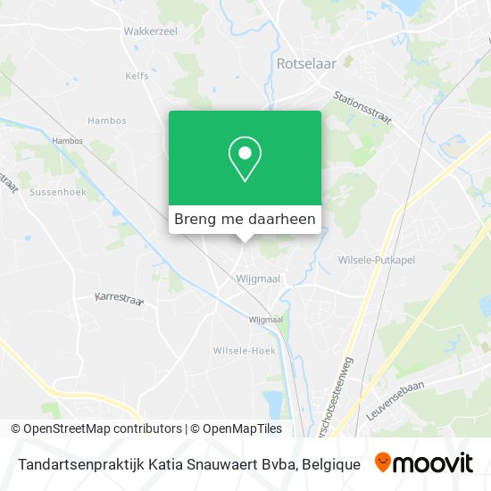 Tandartsenpraktijk Katia Snauwaert Bvba kaart