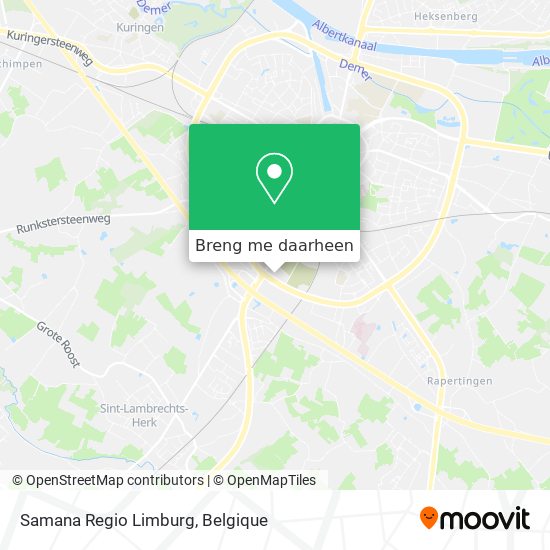 Samana Regio Limburg kaart