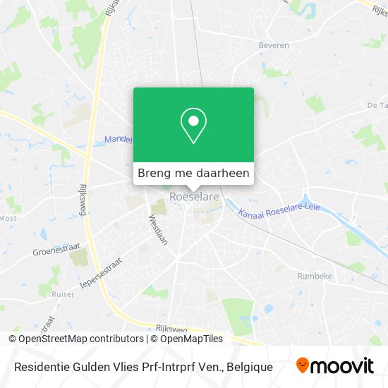 Residentie Gulden Vlies Prf-Intrprf Ven. kaart