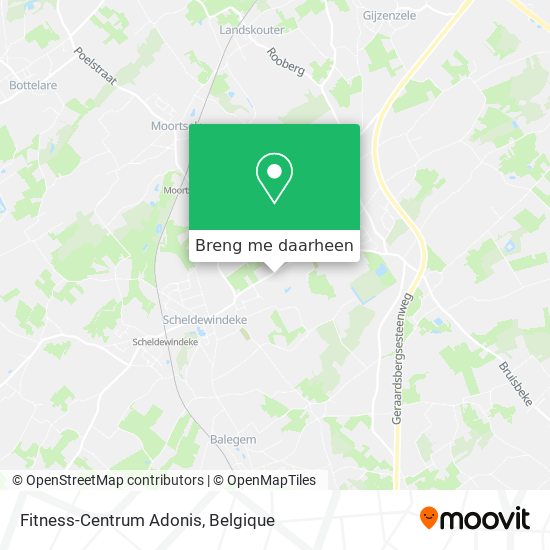 Fitness-Centrum Adonis kaart
