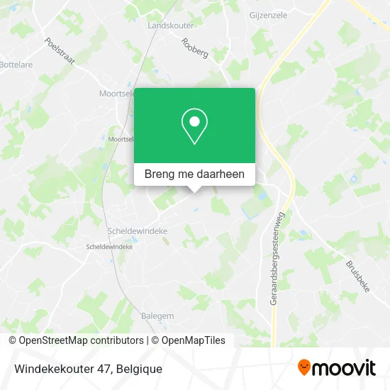 Windekekouter 47 kaart