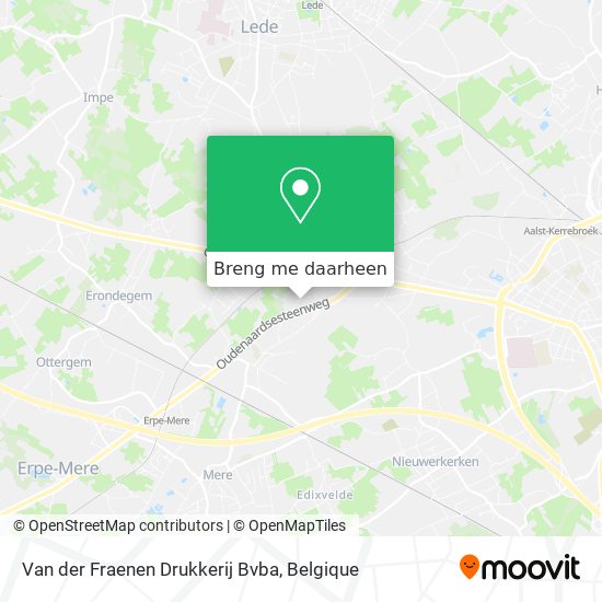 Van der Fraenen Drukkerij Bvba kaart