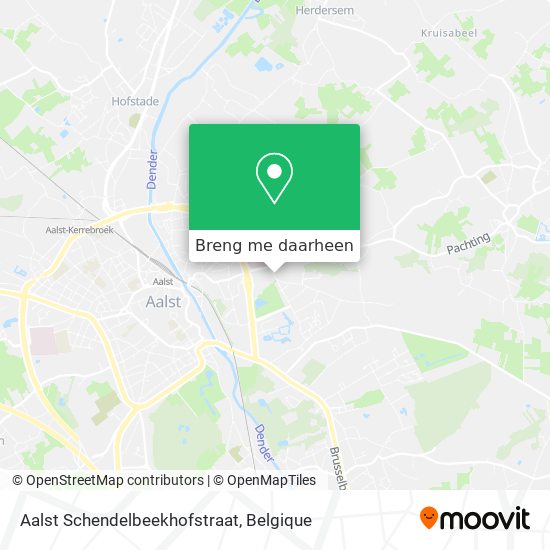Aalst Schendelbeekhofstraat kaart