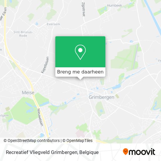 Recreatief Vliegveld Grimbergen kaart