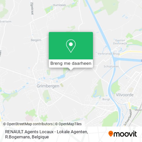 RENAULT Agents Locaux - Lokale Agenten, R.Bogemans kaart