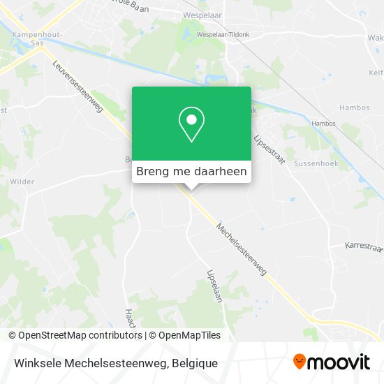 Winksele Mechelsesteenweg kaart