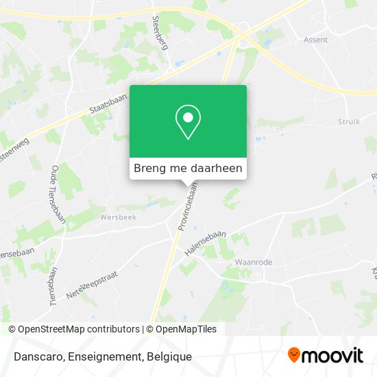 Danscaro, Enseignement kaart