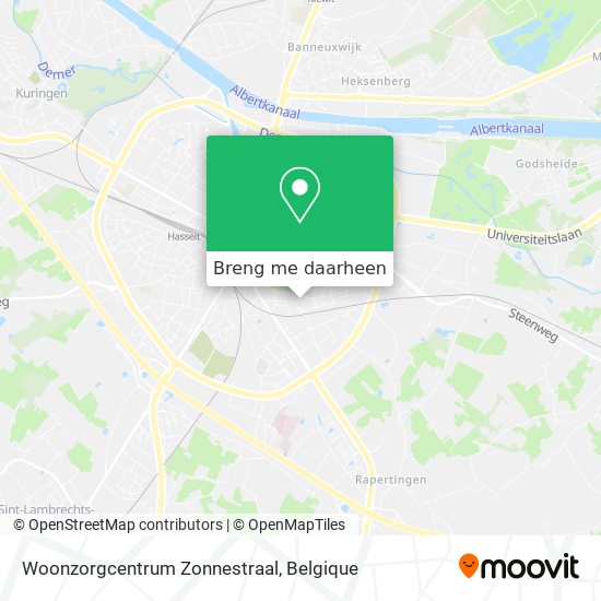 Woonzorgcentrum Zonnestraal kaart