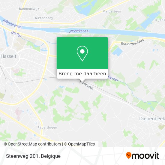 Steenweg 201 kaart