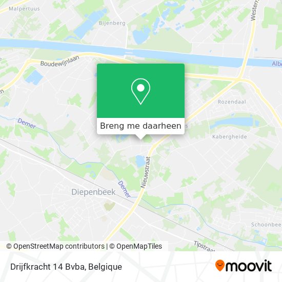 Drijfkracht 14 Bvba kaart