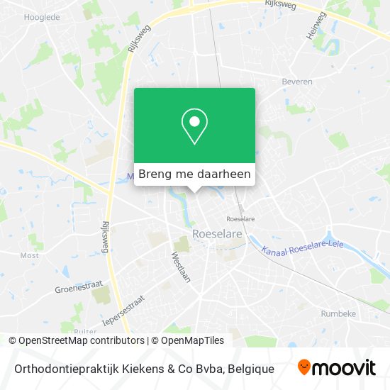 Orthodontiepraktijk Kiekens & Co Bvba kaart