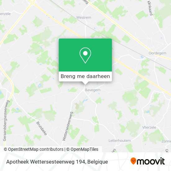 Apotheek Wettersesteenweg 194 kaart