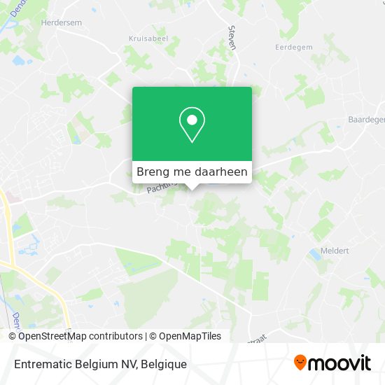 Entrematic Belgium NV kaart