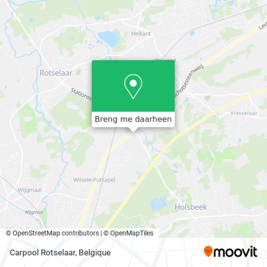 Carpool Rotselaar kaart