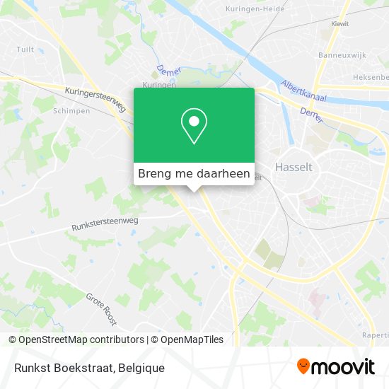 Runkst Boekstraat kaart