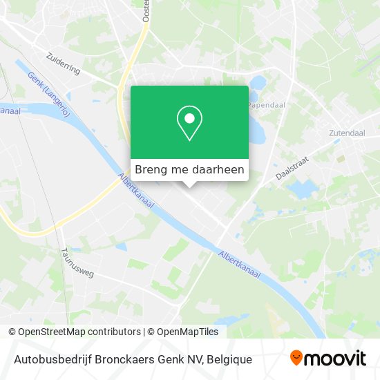 Autobusbedrijf Bronckaers Genk NV kaart