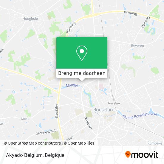 Akyado Belgium kaart