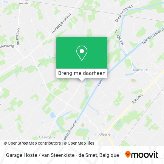 Garage Hoste / van Steenkiste - de Smet kaart