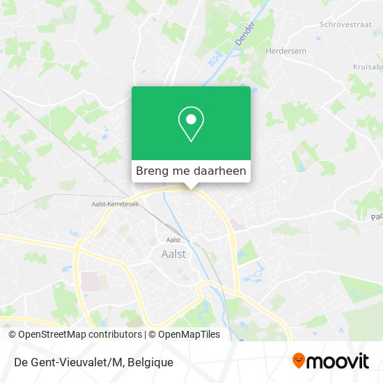 De Gent-Vieuvalet/M kaart