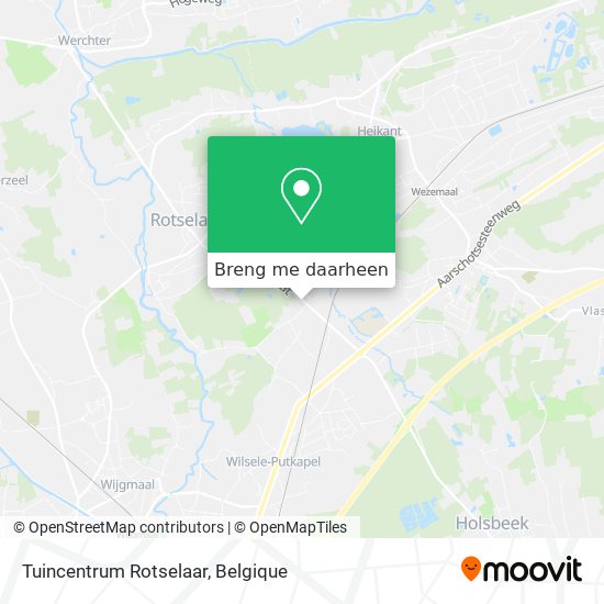 Tuincentrum Rotselaar kaart