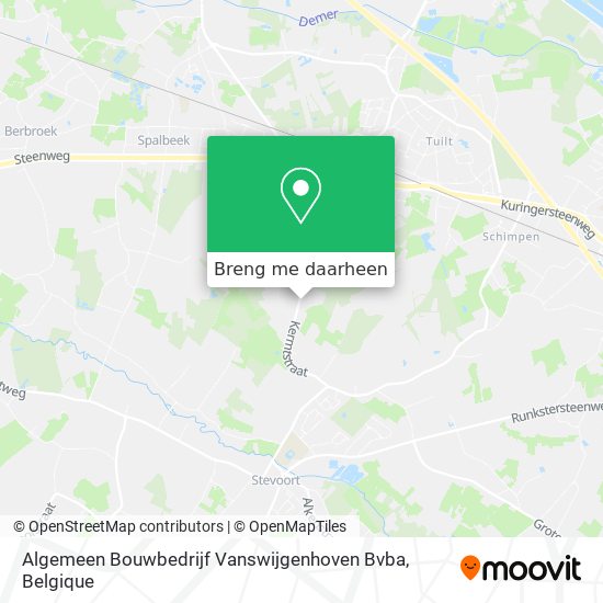 Algemeen Bouwbedrijf Vanswijgenhoven Bvba kaart