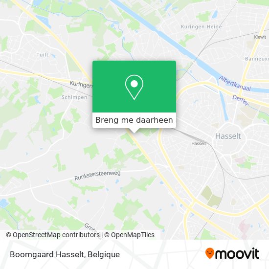 Boomgaard Hasselt kaart