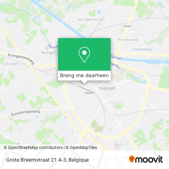 Grote Breemstraat 21 A-3 kaart