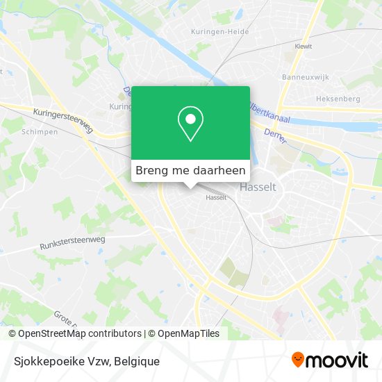 Sjokkepoeike Vzw kaart