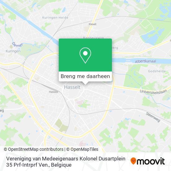 Vereniging van Medeeigenaars Kolonel Dusartplein 35 Prf-Intrprf Ven. kaart