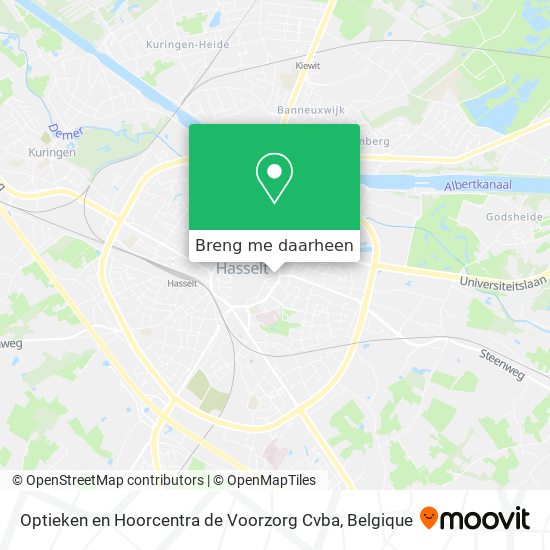 Optieken en Hoorcentra de Voorzorg Cvba kaart