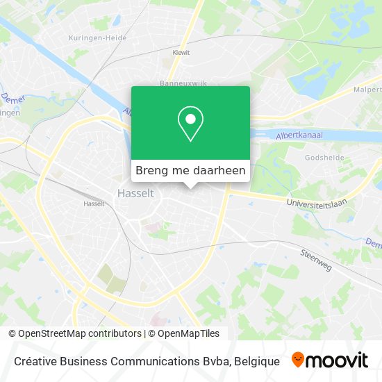 Créative Business Communications Bvba kaart