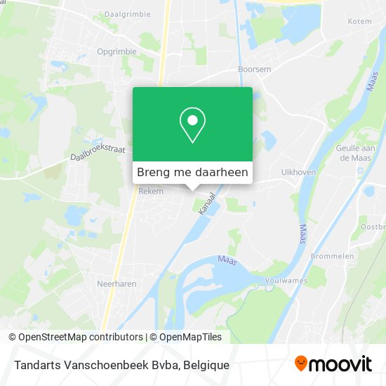 Tandarts Vanschoenbeek Bvba kaart