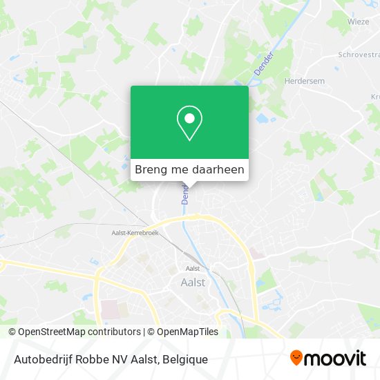 Autobedrijf Robbe NV Aalst kaart