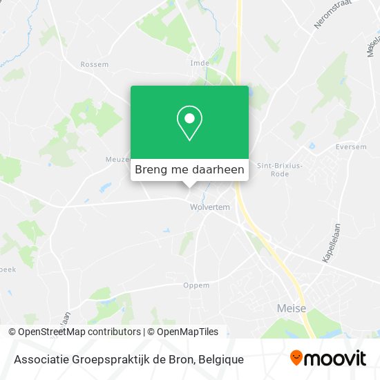 Associatie Groepspraktijk de Bron kaart