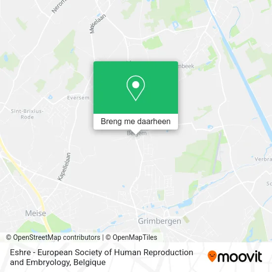 Eshre - European Society of Human Reproduction and Embryology kaart